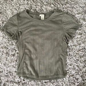 Medium Bozzolo green crop top
